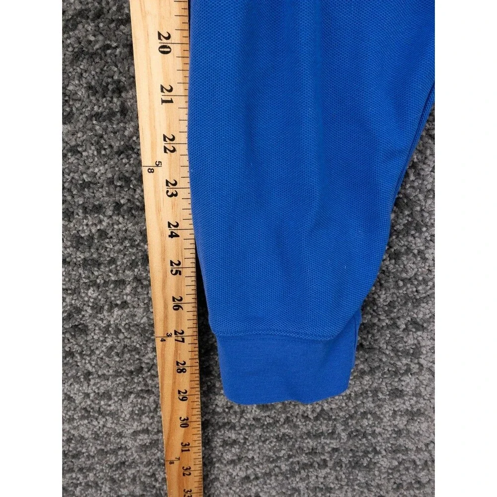 LL Bean Polo Shirt Mans XLT Blue Long Sleeve Cotton Casual Dad Outdoor Preppy